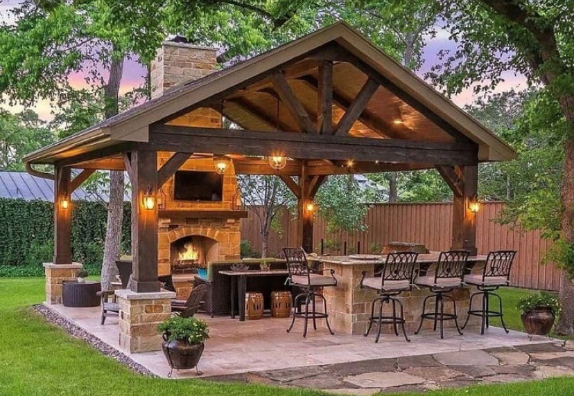 Luxury timber pavilion